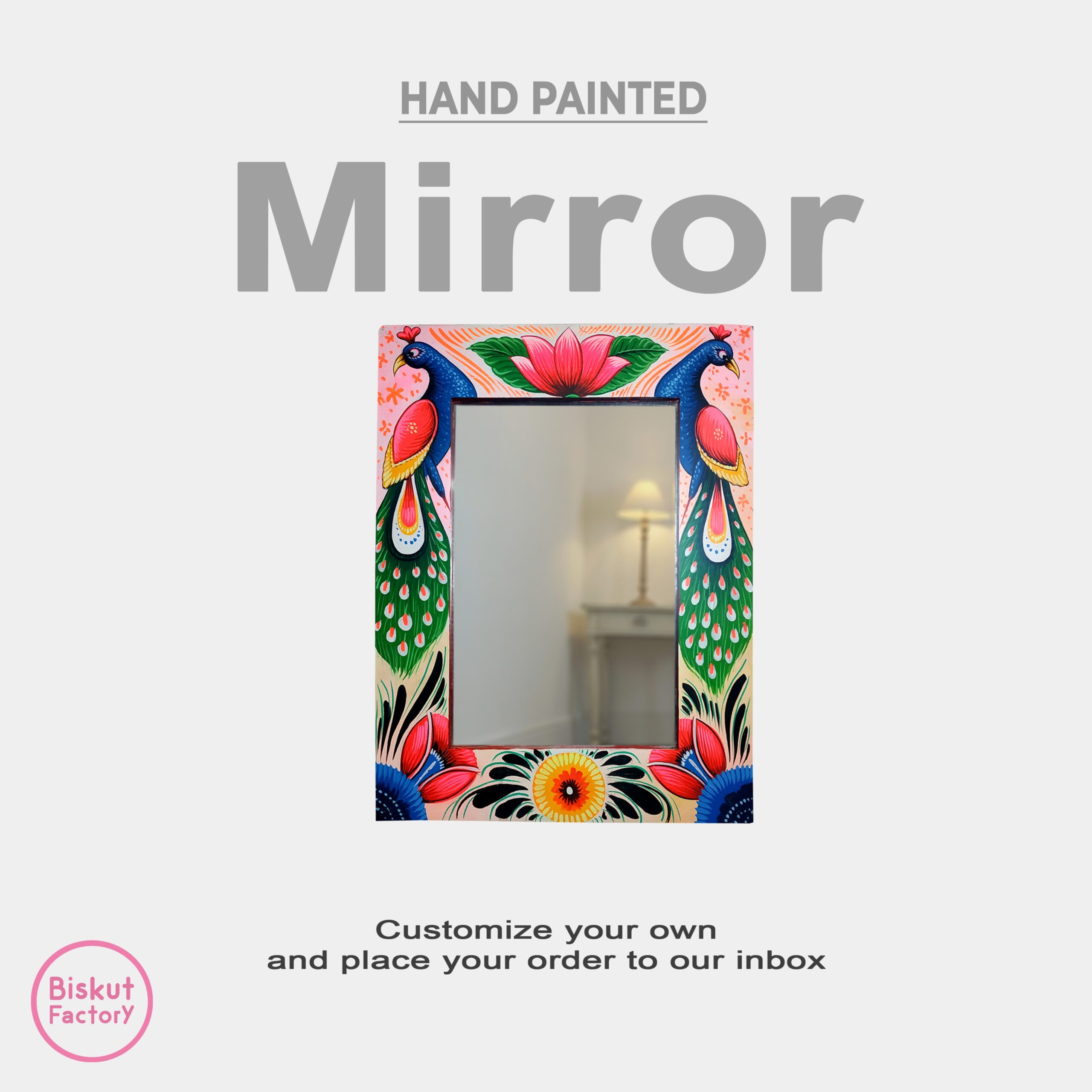 Hand-Painted Mirror